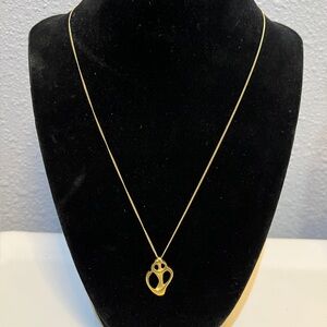 Tiffany & co. Angela Cummings 1980 18k gold shell necklace pendant 5.1 gs